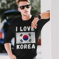 I Love 韓国 韓国 家族 旅行 お土産 長袖Tシャツ 彼への贈り物