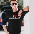 I Lovekee-Ball I Heart スキーボール 長袖Tシャツ 彼への贈り物