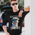 Maltese Daddyマルチーズ お父さん 犬 お父さん 父の日 お父さん スウィート・マルチーズ 長袖Tシャツ 彼への贈り物