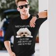 Maltese Dog Is On My Mind 面白い子犬オーナーデザイン 長袖Tシャツ 彼への贈り物