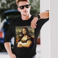 Mona Lisa Bodybuilding Mona Lisa Muscle Gym Workout 長袖Tシャツ 彼への贈り物