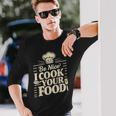 Be Nice I Cook Your Food クッキング クック シェフ 料理 面白い 長袖Tシャツ 彼への贈り物