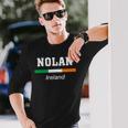 Nolan Irish Family Name 聖パトリックデー アイルランド国旗 長袖Tシャツ 彼への贈り物