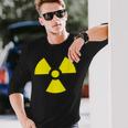 Nuclear 警告 放射線 危険 サイン 放射線活動 長袖Tシャツ 彼への贈り物