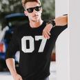 Number 07Ports Jersey Player 07 7 Fan Front Printarsity 長袖Tシャツ 彼への贈り物