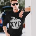 Nyc New York City シャツ レディース メンズ キッズ クール ビッグアップル 長袖Tシャツ 彼への贈り物