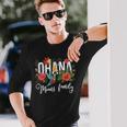 Ohana Means Family ハワイ ハイビスカス 花 70年代 レトロ ハワイアン 長袖Tシャツ 彼への贈り物
