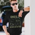 Oneill 姓 姓 迷彩 アメリカ国旗 長袖Tシャツ 彼への贈り物