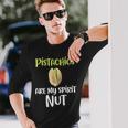 Pistachios Are Mypirit ナッツアイスクリームトッピングチョコレート 長袖Tシャツ 彼への贈り物