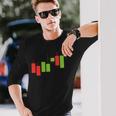 Pocket Cryptotocks グラフ トレーダー 投資家 メンズ レディース 長袖Tシャツ 彼への贈り物