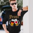 Prost ドイツ-日本オクトーバーフェストビールマグ 旗デザイン 長袖Tシャツ 彼への贈り物