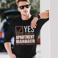 Retro Profession I'm The Apartment Manager 長袖Tシャツ 彼への贈り物