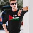 Stand With Palestineupporters Free Gaza エルサレムモスク 長袖Tシャツ 彼への贈り物