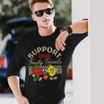 Support Your Fruity Friends Gay Pride Month Lgbtq Fruit Ally Long Sleeve T-Shirt Gifts for Him