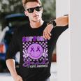 Support Squad Lupus Awareness Warrior Fighter Purple Ribbon Long Sleeve T-Shirt Gifts for Him