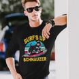 Surf Upchnauzer ファニーグラフィックtシャツ 長袖Tシャツ 彼への贈り物