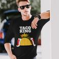 Taco King シャツ タコス愛好家用 長袖Tシャツ 彼への贈り物