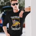 Tacocatpeled Backward シャツ シンコ・デ・マヨ 猫 タコス好き 長袖Tシャツ 彼への贈り物