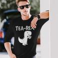 Tea-Rex Dino レジャー ファン クール 長袖Tシャツ 彼への贈り物