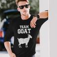 Team Goat Farm 動物 ヤギ好き 長袖Tシャツ 彼への贈り物
