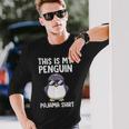 This Is My Penguin パジャマ シャツ キッズ ボーイズ ペンギン好き 長袖Tシャツ 彼への贈り物