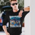 Tralalero Tralalahark Meme イタリアンブレインロットtシャツ 長袖Tシャツ 彼への贈り物