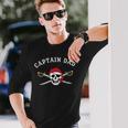 Uomo Pirata Divertente Capitano Papà Maglietta a maniche lunghe Regalos para él