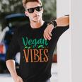 Veganibes 面白いヴィーガン主義 ベジタリアン 植物 ヴィーガン 長袖Tシャツ 彼への贈り物