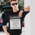 Warning 警告！【Anata Hima Jin】【英語 文字】ローマ字 メッセージ 面白い デザイン 長袖Tシャツ 彼への贈り物