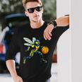 Wasp バスケットボール選手バスケットボール スズメバチ 長袖Tシャツ 彼への贈り物