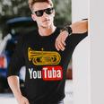 Youtuba おもしろ金管楽器 長袖Tシャツ 彼への贈り物
