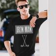 アイアンマンゴルフ愛好家のためのゴルフ愛好家 長袖Tシャツ 彼への贈り物