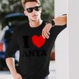 アイ・ラブ・アーニャ 長袖Tシャツ 彼への贈り物