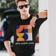 アフロキューバンジャズ ヴィンテージ ラテンジャズ ミュージックバンド 長袖Tシャツ 彼への贈り物