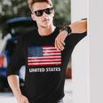 アメリカ国旗tシャツ 長袖Tシャツ 彼への贈り物