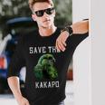 カカポ オウム ニュージーランド カカポ 鳥ave The Kakapo 長袖Tシャツ 彼への贈り物