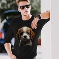 キャバリアキングチャールズスパニエル子犬 長袖Tシャツ 彼への贈り物