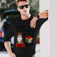キュート・ハピネス・イズ・シェルティー・アンド・ブックス・シェルティー・マム 長袖Tシャツ 彼への贈り物