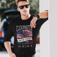 クリアウォーター アメリカ国旗 Gps座標 クリアウォーター 長袖Tシャツ 彼への贈り物