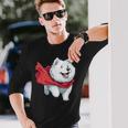 サモエド犬-サモエド 長袖Tシャツ 彼への贈り物