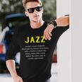 ジャズ音楽辞書の定義面白いジャズミュージシャンヴィンテージ Jazz 長袖Tシャツ 彼への贈り物