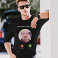 ジョン・ポークがファニー・アンサー・コール・フォンに電話をかけている 長袖Tシャツ 彼への贈り物