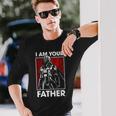 スターウォーズ クラシック 父の日 I Am Your Father 胸ポスター 長袖Tシャツ 彼への贈り物