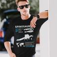 スピノサウルスのファクトシート 長袖Tシャツ 彼への贈り物