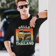 タイのお土産 旅行ギフト ホリデー タイのデザイン 長袖Tシャツ 彼への贈り物