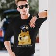 ドージコインdogecoin Hodl 月へ月にto The Moon 暗号通貨doge Memeドージミーム 長袖Tシャツ 彼への贈り物