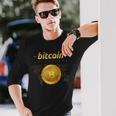 ビットコインシャツ ビットコインロゴ 暗号シャツ 暗号ギフト ビットコイン 長袖Tシャツ 彼への贈り物