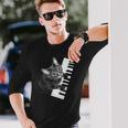 ピアノ 猫 長袖Tシャツ 彼への贈り物