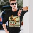 ピンナップガールの羽ビンテージポスターww2 長袖Tシャツ 彼への贈り物