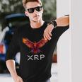 フェニックスxrp暗号通貨ボーイフレンドガールフレンド 長袖Tシャツ 彼への贈り物